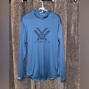 NWT Vortex Blue Long Sleeve Thin Hoodie